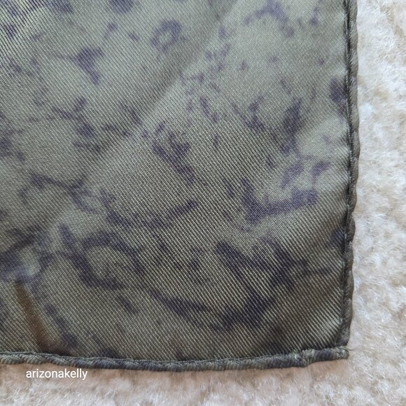 Silk Square Scarf Tassles Rope Paisley Hand-rolled - Picture 11 of 11